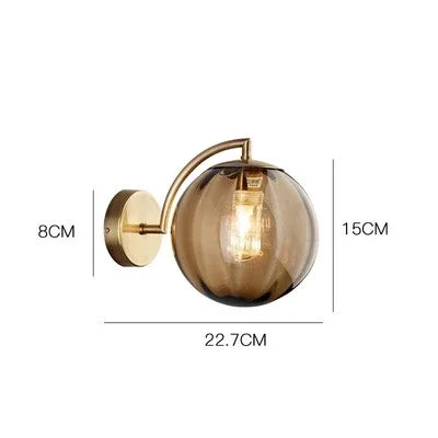 Luxurious CrystalGlow Modern Glass Wall Lamp