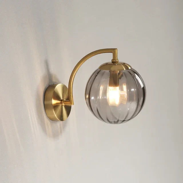 Luxurious CrystalGlow Modern Glass Wall Lamp