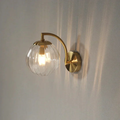 Luxurious CrystalGlow Modern Glass Wall Lamp