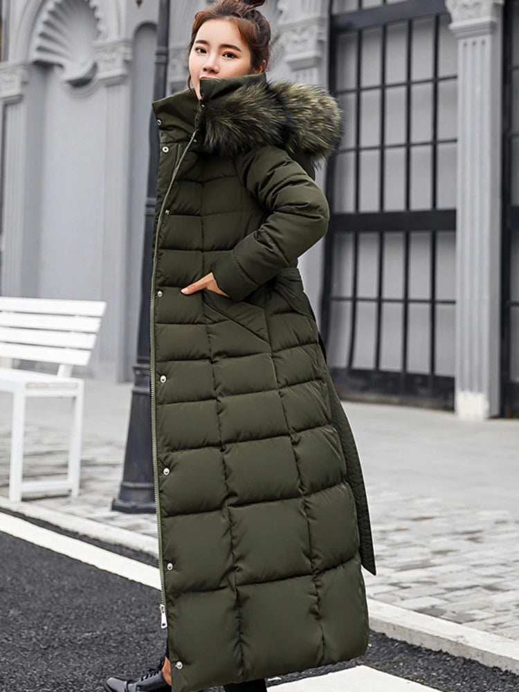 Jolie | Contemporary Long Puffer Coat for Women - Perfect for Winter