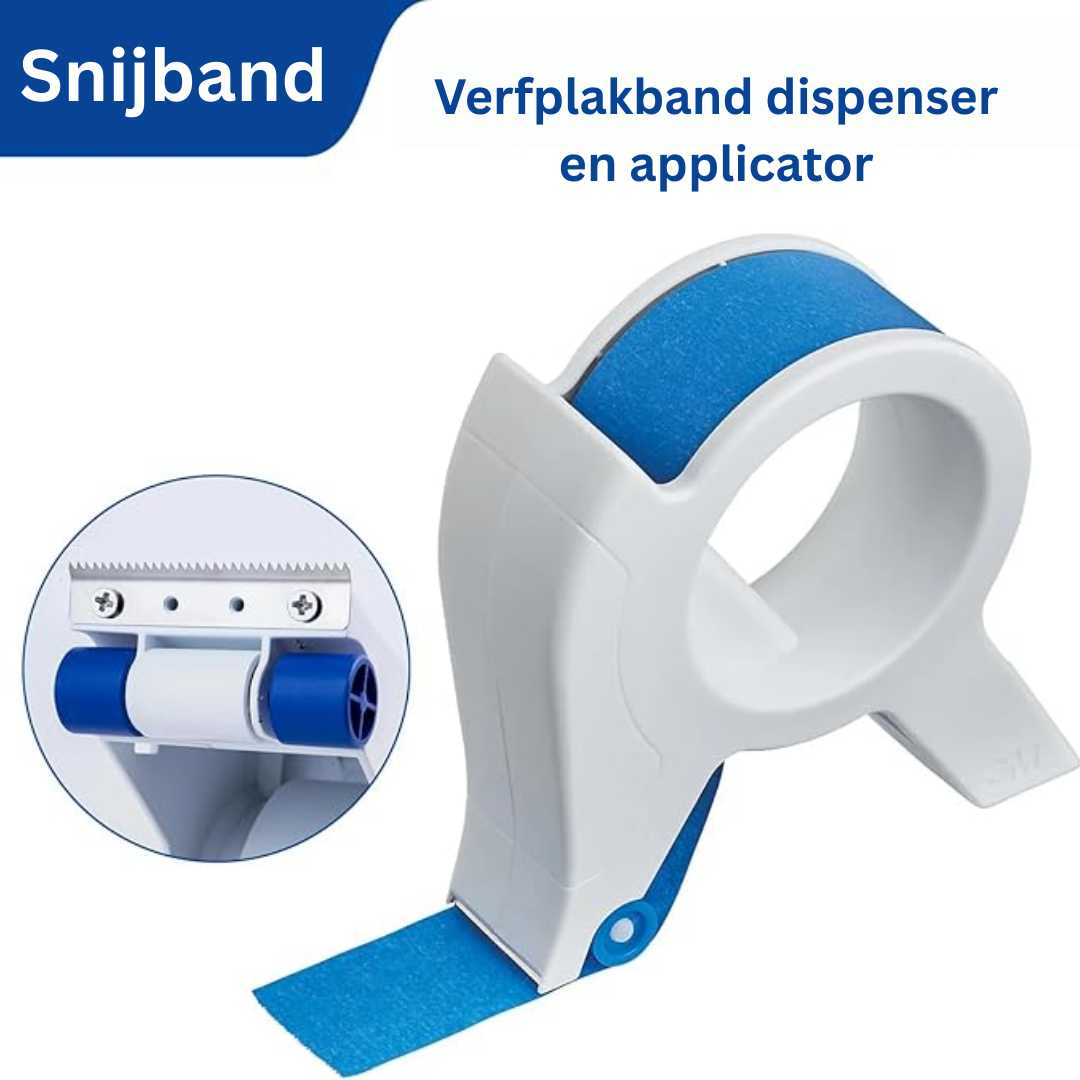 Tape Dispenser with Cutter – Comes with 2 Rolls Included