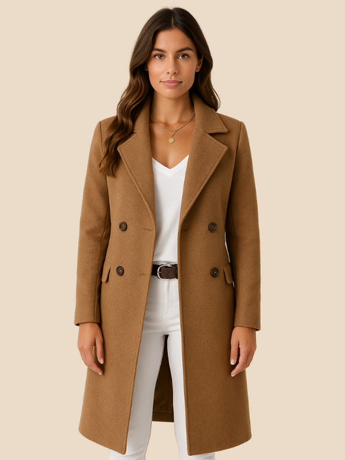 Elizabeth | Sophisticated Women's Felt Coat