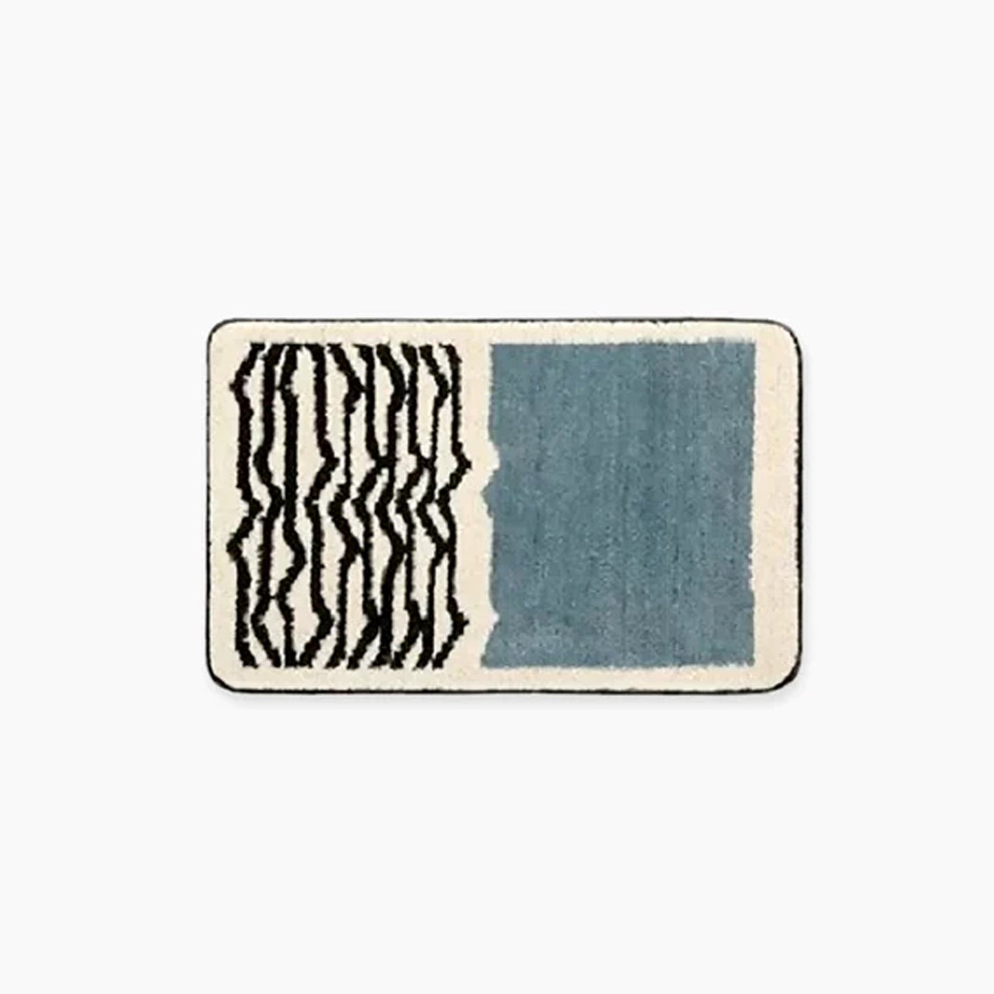 AbstractStep | Handmade Scandinavian Abstract Non-Slip Bath Mat - Chic Bathroom Rug
