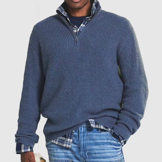 ZAVA - Men's Half-Zip Knitted Sweater