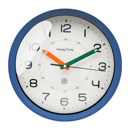 Vibrant Silent Wall Clock - Ideal for Kids' Rooms
