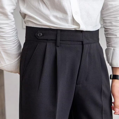 Elevated High-Waisted Parisian Trousers