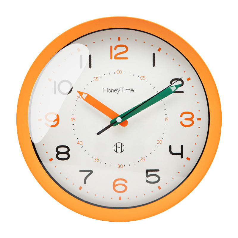 Vibrant Silent Wall Clock - Ideal for Kids' Rooms