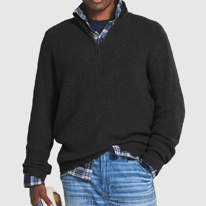 ZAVA - Men's Half-Zip Knitted Sweater