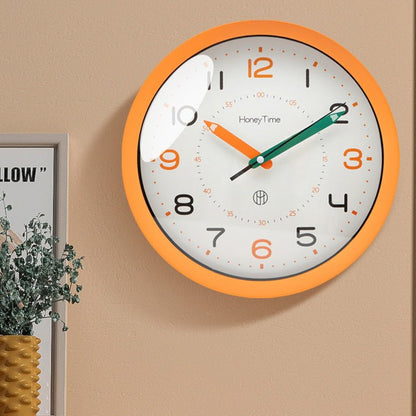 Vibrant Silent Wall Clock - Ideal for Kids' Rooms