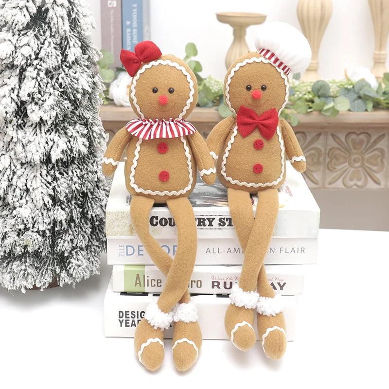 Handcrafted Plush Gingerbread Tree Ornament for Kids – Soft Christmas Decoration