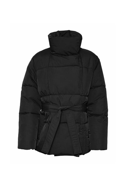 Quilted Jacket with Belt