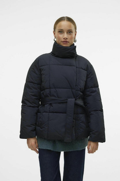 Quilted Jacket with Belt
