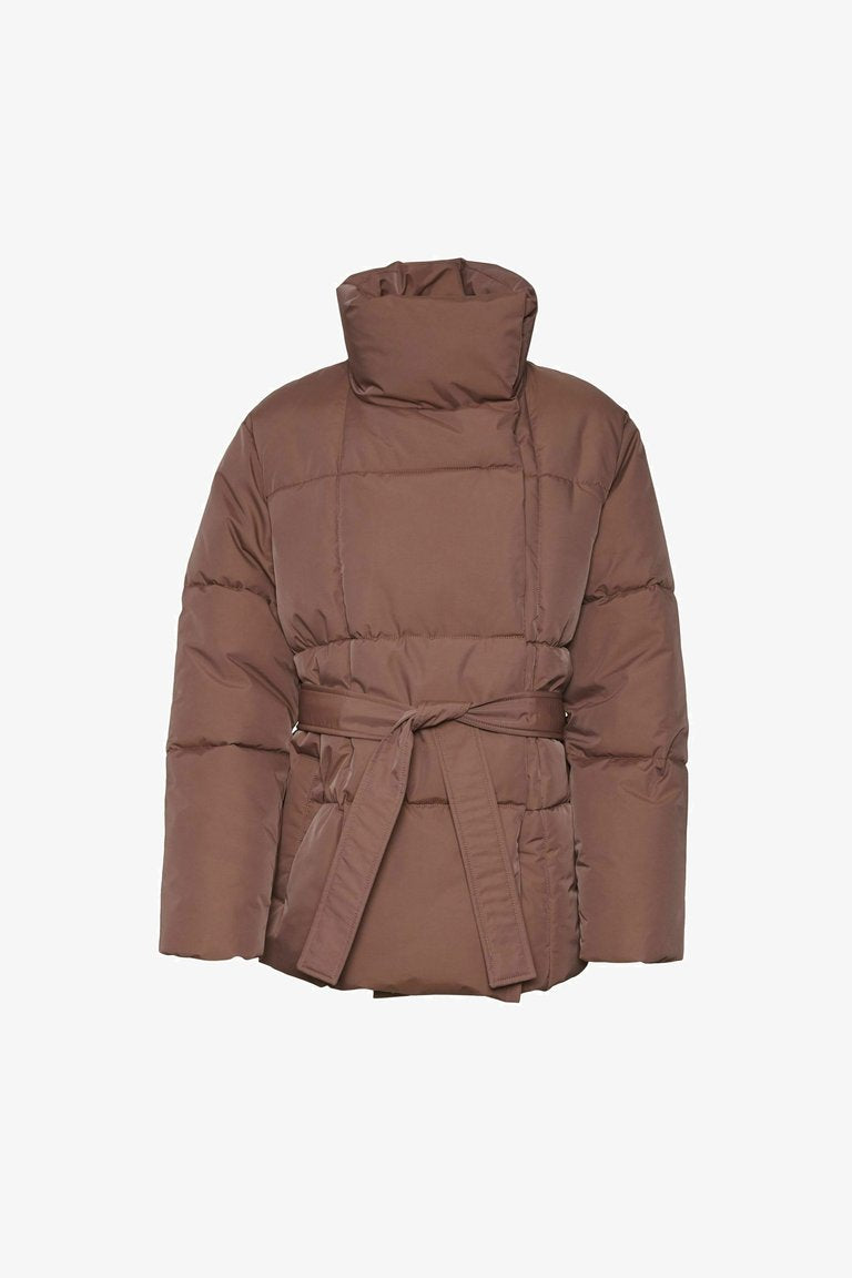 Quilted Jacket with Belt