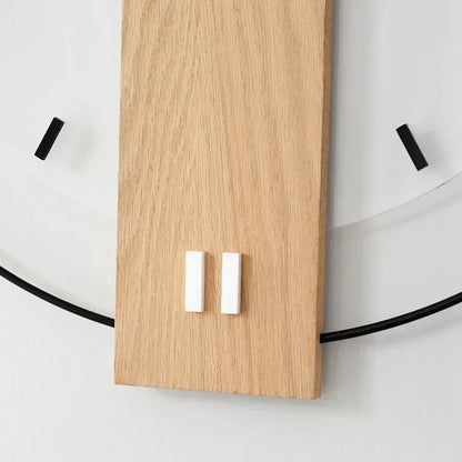 Charming Natural Wood Clock with Elegant Design