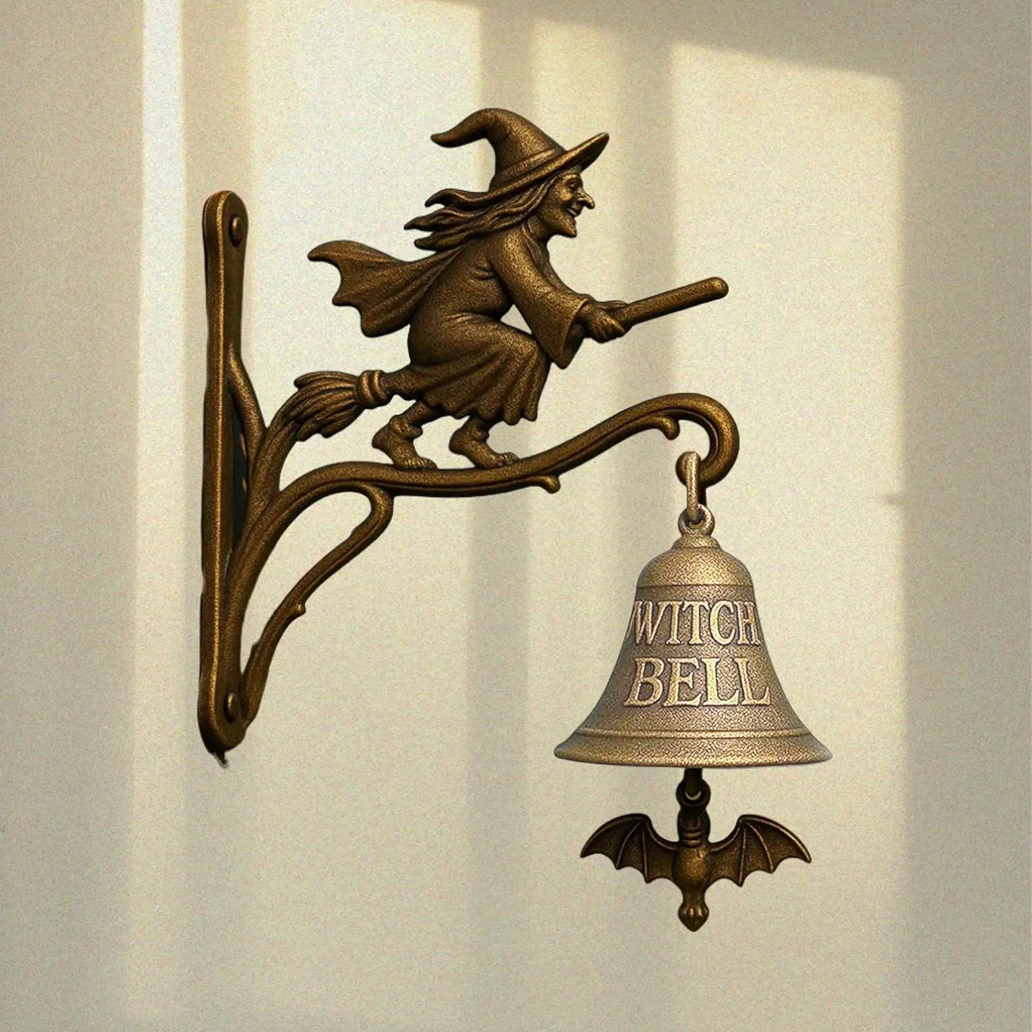 Enchanting Witch's Skull Doorbell for Home and Garden Decor