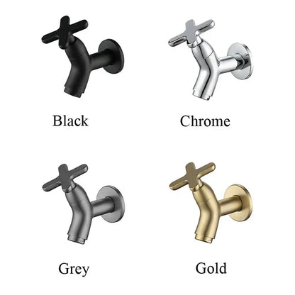 EvoSpout | Classic Brass Wall-Mounted Cold Water Tap for Kitchen and Bathroom