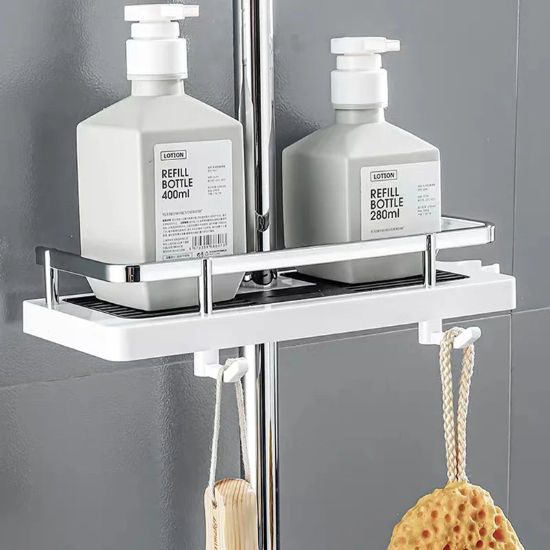 GripShelf | Wall-Mounted Shower Organizer - No-Drill Bathroom Storage Rack with Strong Adhesive