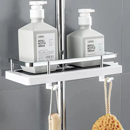 GripShelf | Wall-Mounted Shower Organizer - No-Drill Bathroom Storage Rack with Strong Adhesive