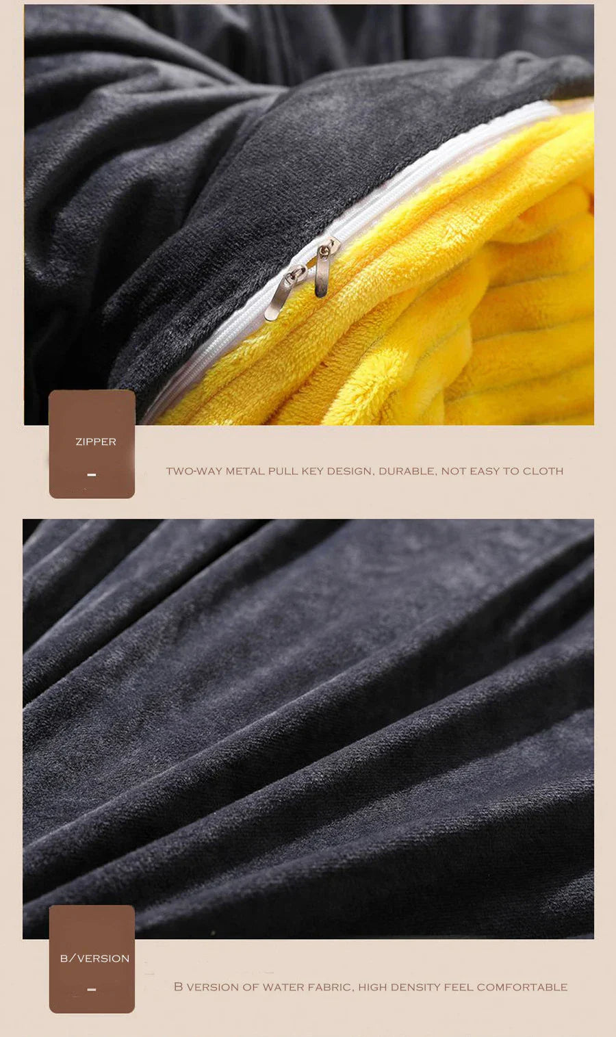 Warm and Plush Velvet Fleece Duvet Cover for Winter
