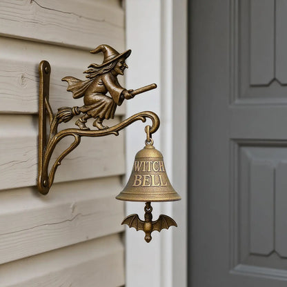 Enchanting Witch's Skull Doorbell for Home and Garden Decor