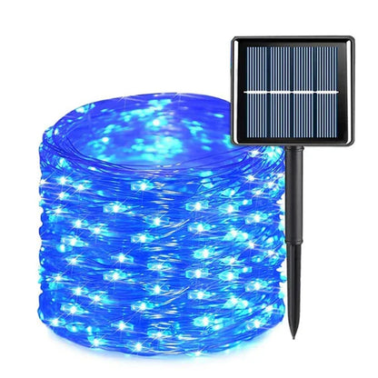 Automatic Solar Garland with Enchanted Forest Design