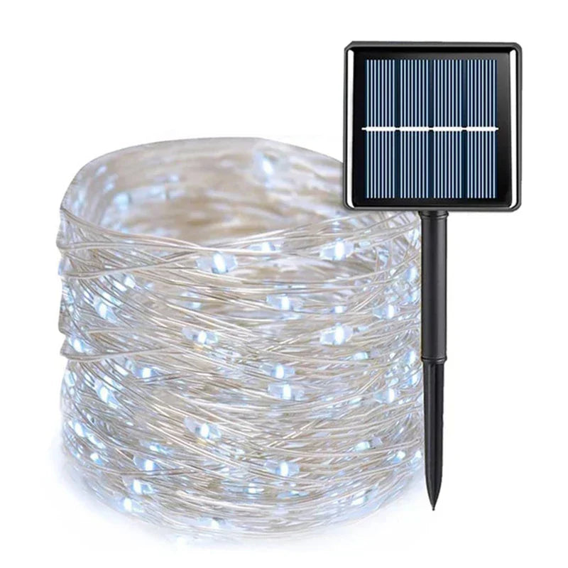 Automatic Solar Garland with Enchanted Forest Design