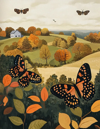 Halloween Wall Art Set featuring Pumpkins, Ghosts, and Cats — Autumn Home Decor