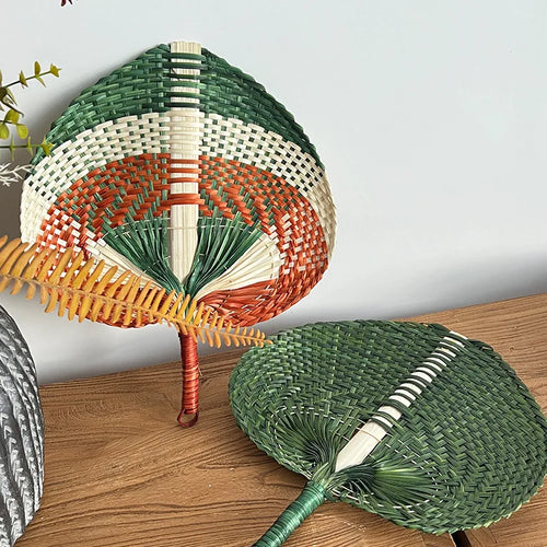 Artisan Bamboo Heart-Shaped Hand Fan
