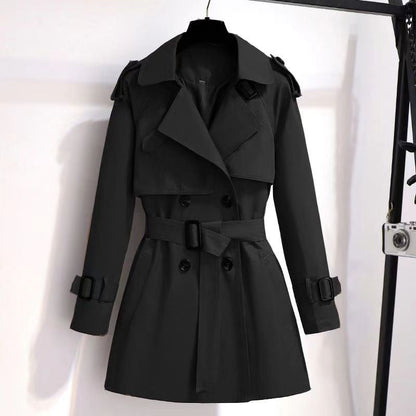 Minnie | Chic Narrow Double-Breasted Women's Trench Coat