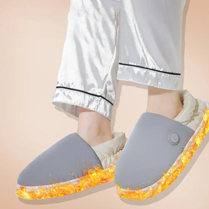 Cozy Winter Pattern Slippers with Built-in Heating for Ultimate Relaxation