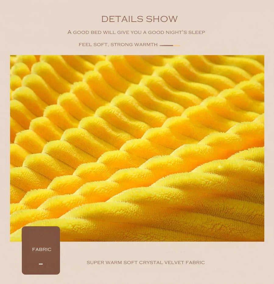 Warm and Plush Velvet Fleece Duvet Cover for Winter