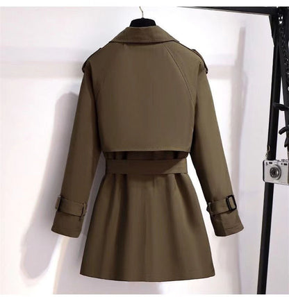 Minnie | Chic Narrow Double-Breasted Women's Trench Coat