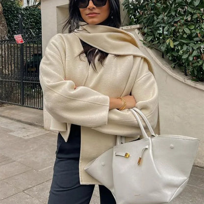 Elara Luxurious Oversized Wool Coat - Ultimate Comfort