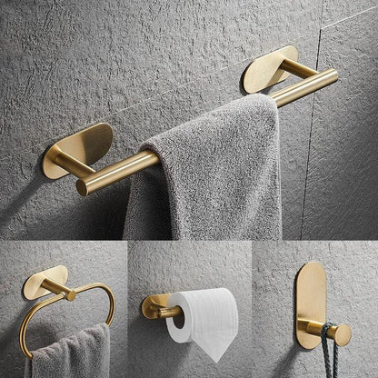 DazzleSet | Chic Gold Bathroom Accessory Set - No Drilling Required