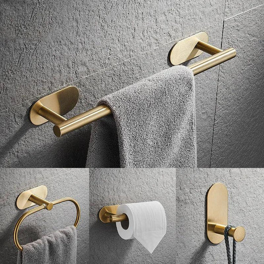 DazzleSet | Chic Gold Bathroom Accessory Set - No Drilling Required
