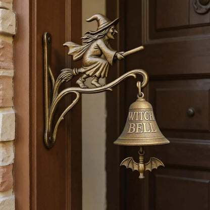 Enchanting Witch's Skull Doorbell for Home and Garden Decor