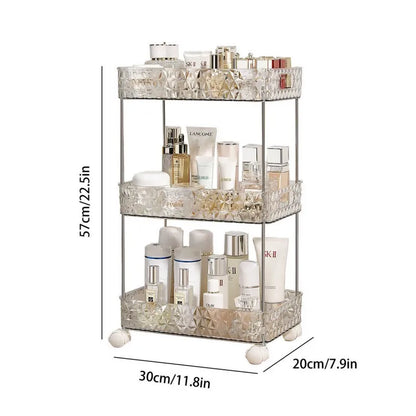 GlideRack | Mobile Bathroom Storage Organizer - The Ultimate Solution for Toiletries