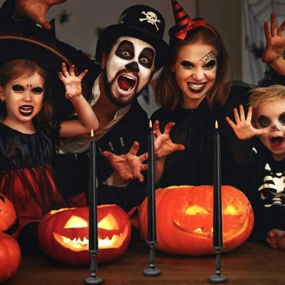 Flame-Effect LED Candles for Spooky Halloween Decor