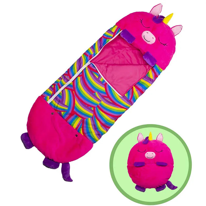 Kids' Animal-Themed Sleeping Bag – Snoozi, Compact and Convenient