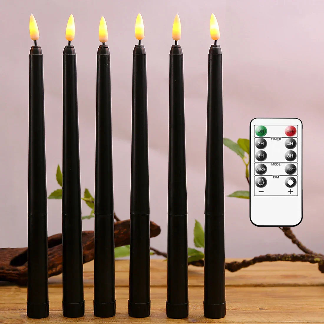 Flame-Effect LED Candles for Spooky Halloween Decor