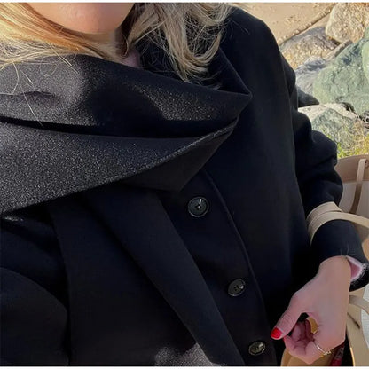 Elara Luxurious Oversized Wool Coat - Ultimate Comfort