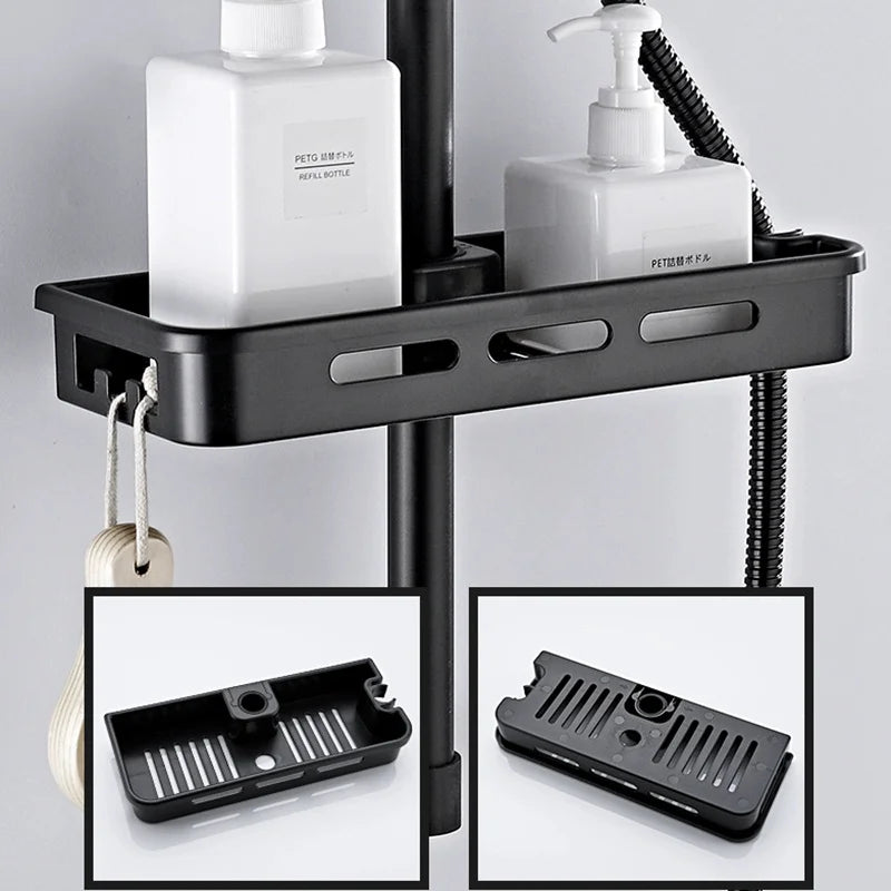 GripShelf | Wall-Mounted Shower Organizer - No-Drill Bathroom Storage Rack with Strong Adhesive