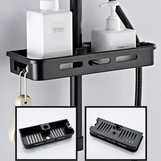 GripShelf | Wall-Mounted Shower Organizer - No-Drill Bathroom Storage Rack with Strong Adhesive