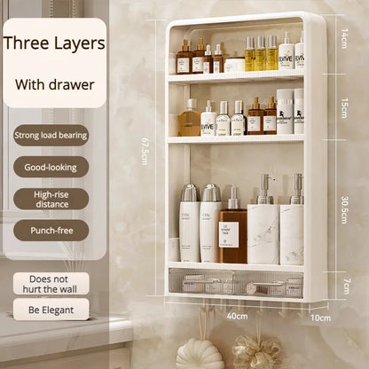 ShelfSnap | No-Drill Wall-Mounted Bathroom Organizer - Effortless Storage for Essentials