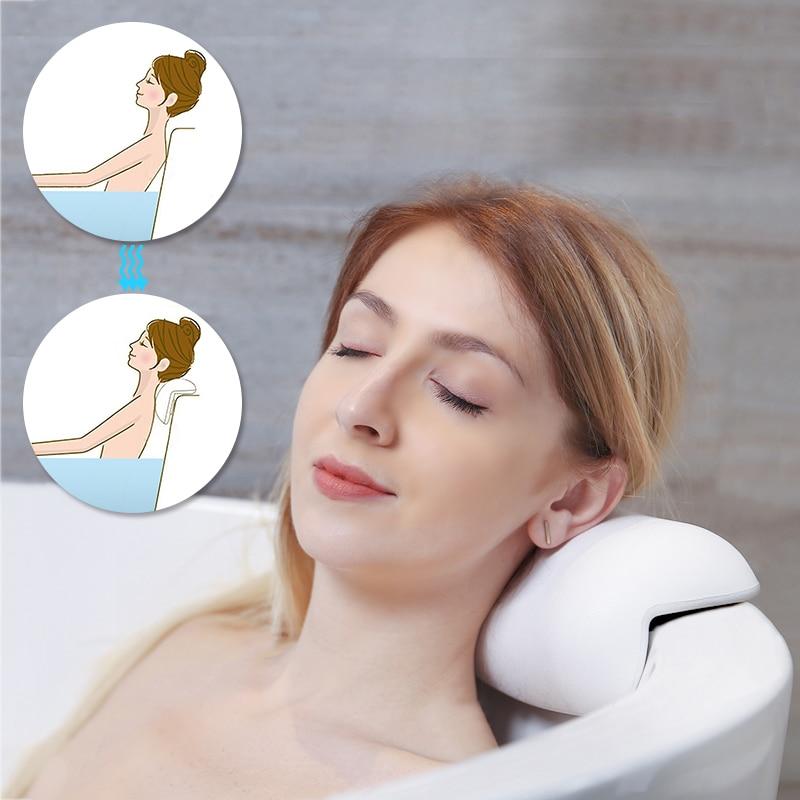 CozySoak Bath Cushion - Soft, Supportive Neck and Headrest for Bathtubs, Waterproof & Quick-Drying
