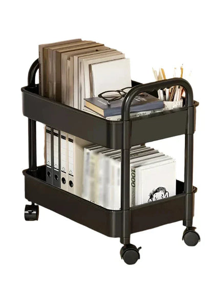 RollStack | Multi-Layer Plastic Storage Rack with Lockable Wheels - Portable Organizer