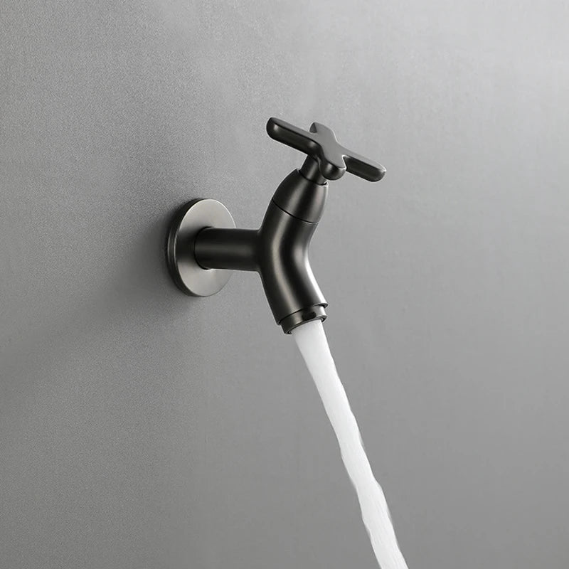EvoSpout | Classic Brass Wall-Mounted Cold Water Tap for Kitchen and Bathroom