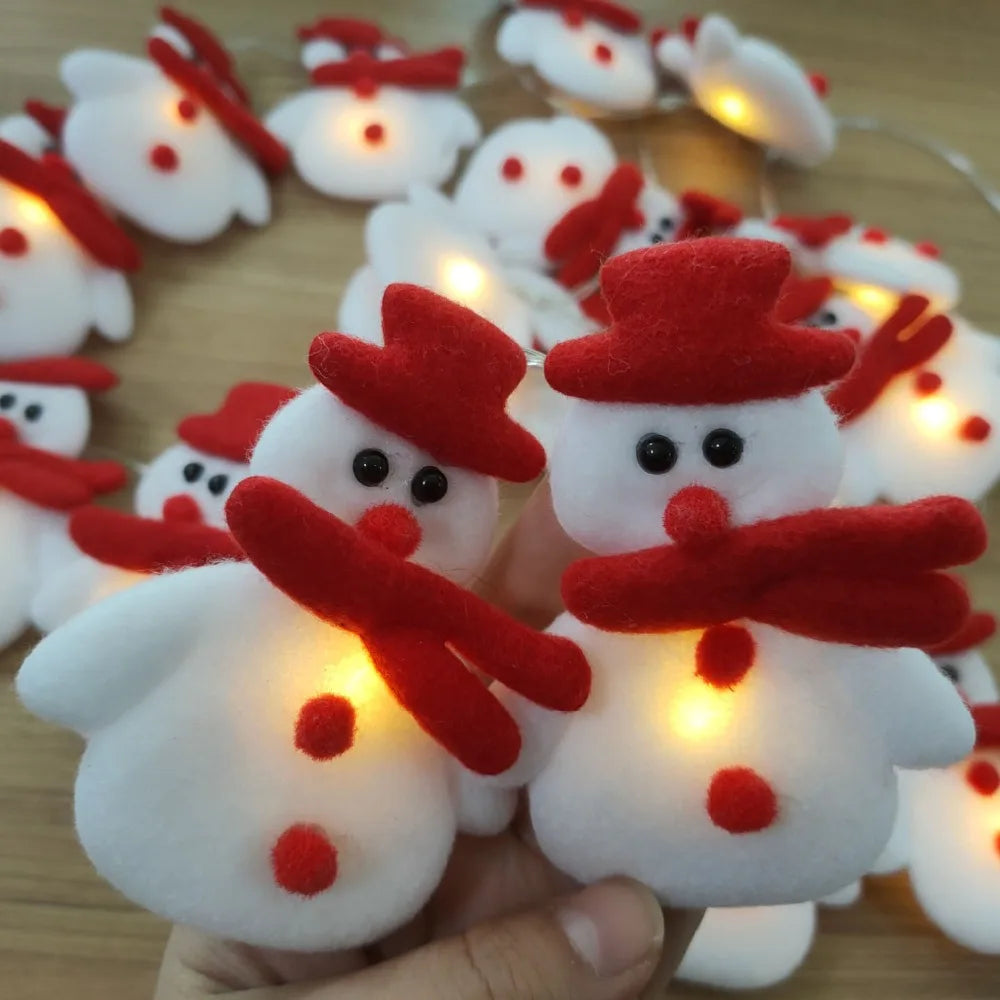 Winter Wonderland Christmas Decorative Chain Featuring Snowman Figurines