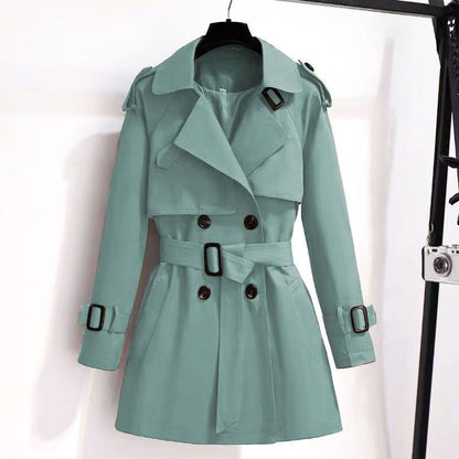 Minnie | Chic Narrow Double-Breasted Women's Trench Coat
