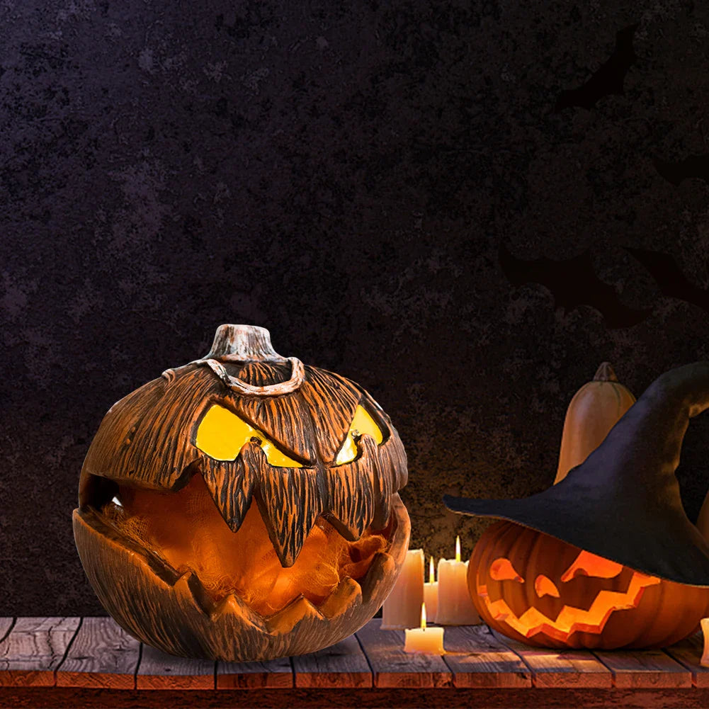 Haunting Floating Ghost Pumpkin with Eerie Sound Effects